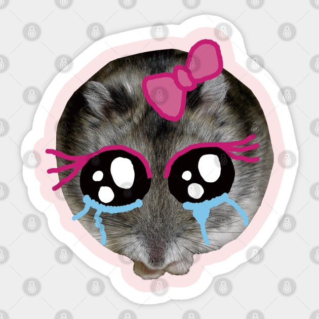 Sad Hamster Sticker by EunsooLee